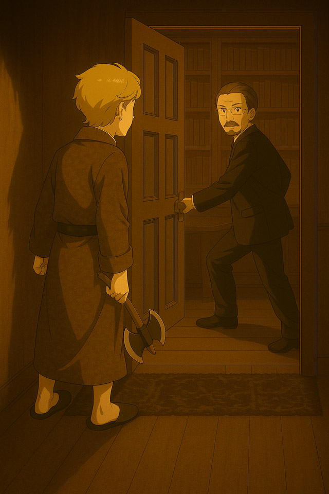 執事が驚く