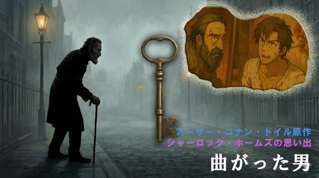 背中の曲がった男タイトル