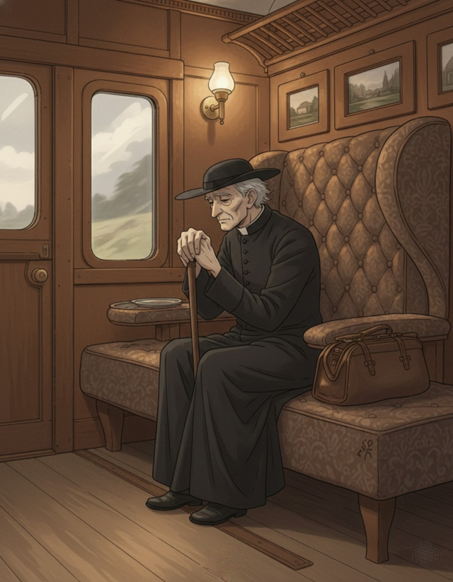 一等車の神父